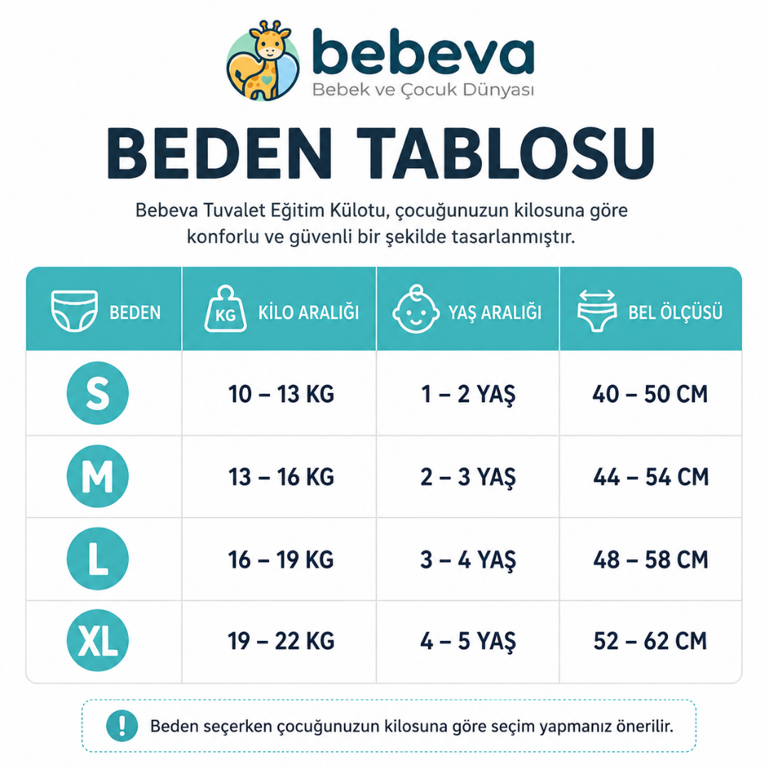 Bebeva Tuvalet Eğitimi Külotu